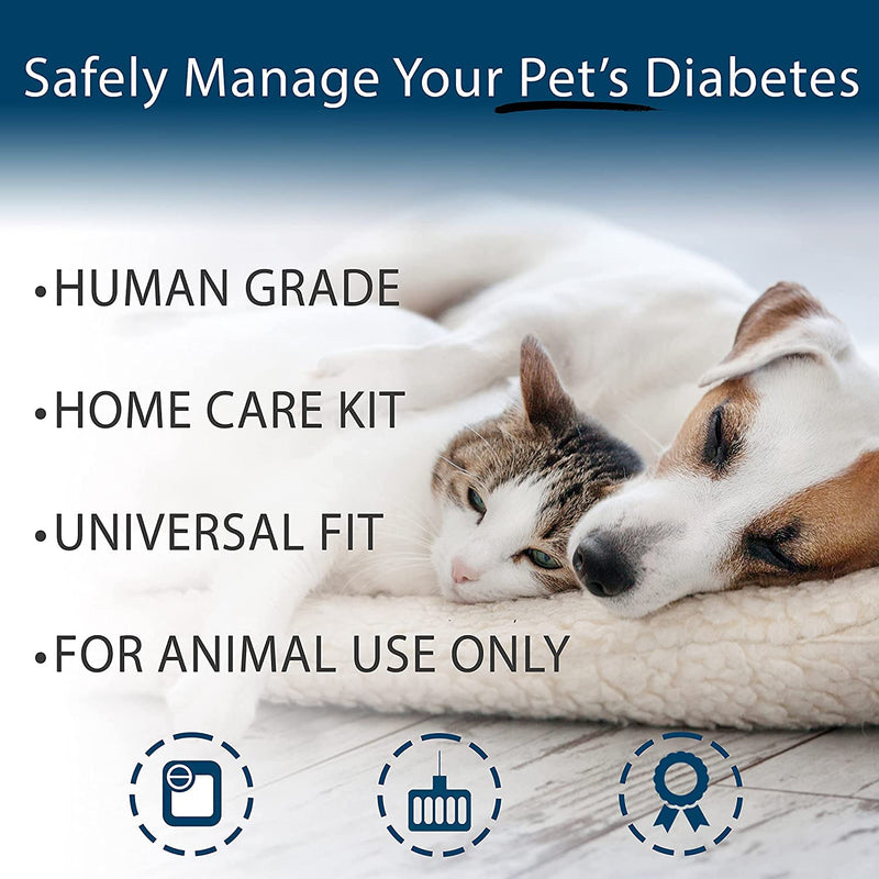 [Australia] - UltiCare VetRx UltiGuard Safe Pack Pet Pen Needles and Sharps Container 12.7mm (1/2”) 29G 100ct 
