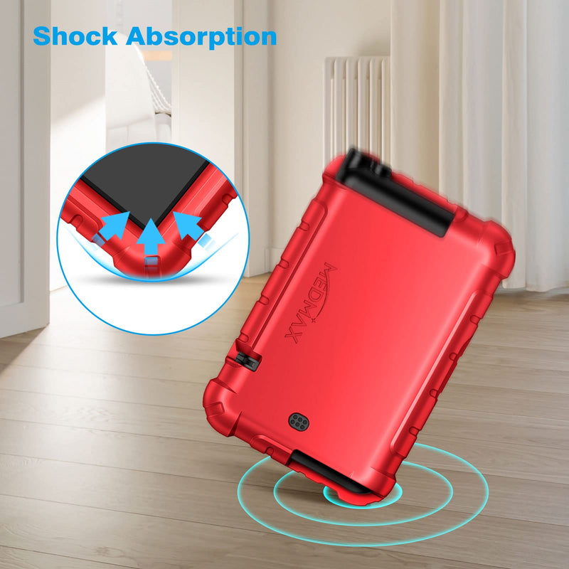 [Australia] - MEDMAX Silicone Case for Tandem T:Slim X2 / T:Slim Insulin Pumps, Shockproof Anti Slip Protective Cover Soft Gel Skin with Raised Bezel for Tandem T:Slim/T:Slim X2 Insulin Pumps (Red) Red 
