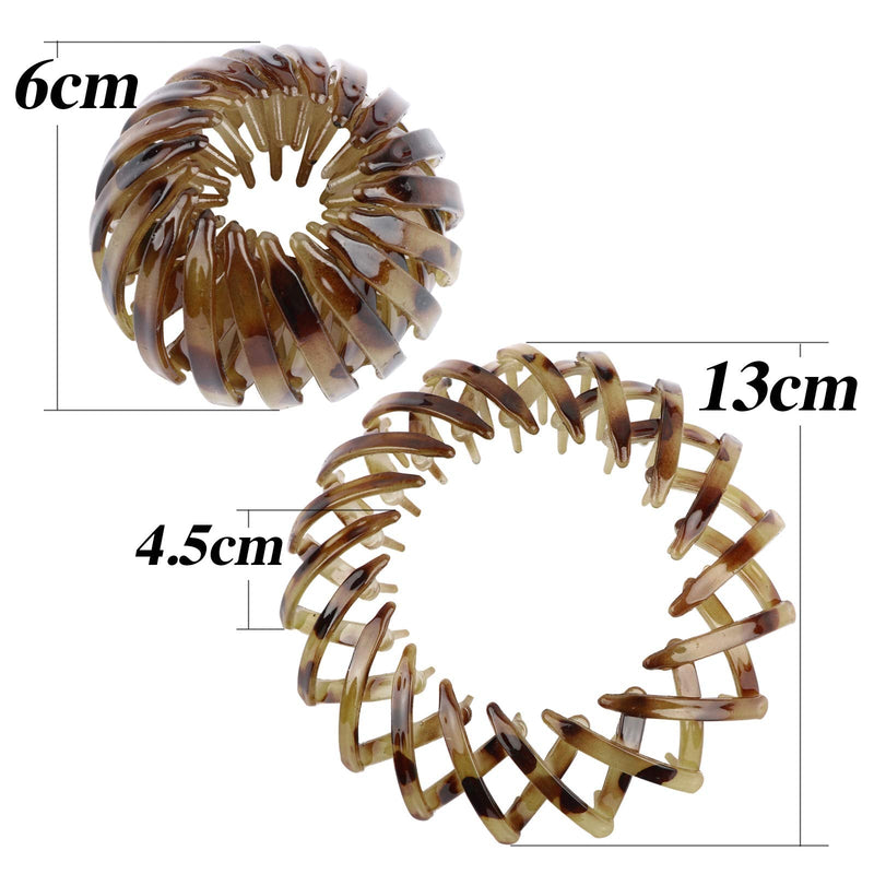 [Australia] - 8pcs Ponytail Hairpin Curling Clip, Hair Clips for Women, Bird Nest Hair Holder Hair Claw Clips Bun Makers Hair Accessories for Girls Women 