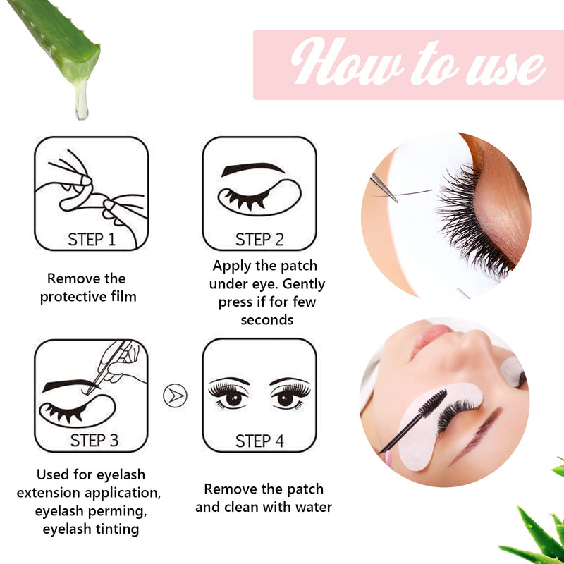 [Australia] - GreenLife® 50 Pairs Eyelash Lash Extension Under Eye Patches Under Eye Gel Collagen Eye Pads Lint Patches 2 Count (Pack of 50) 