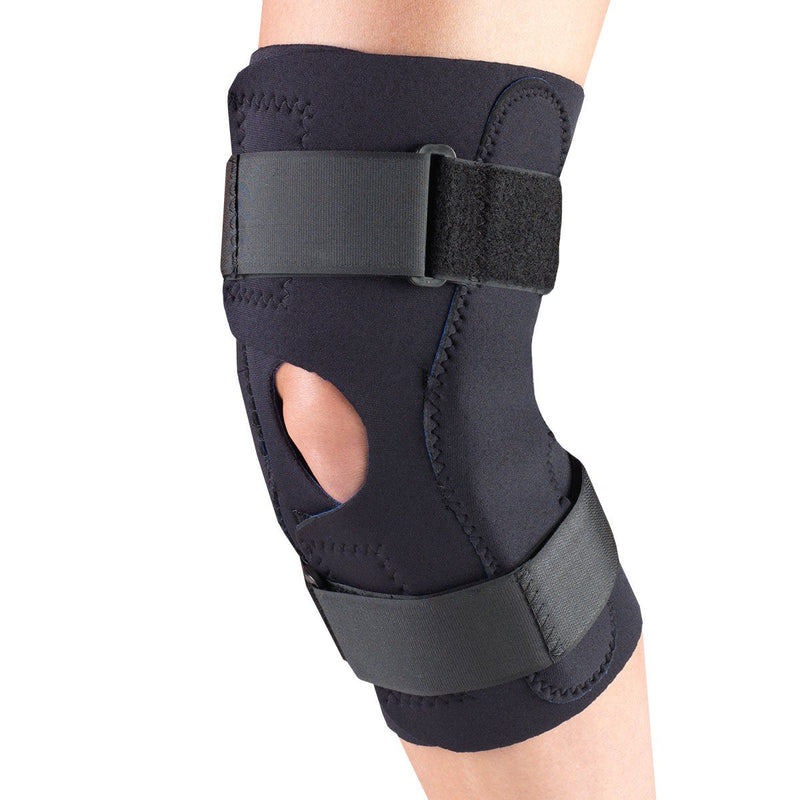 [Australia] - OTC Knee Stabilizer Wrap, Hinged Bars, Neoprene, Black, Large 