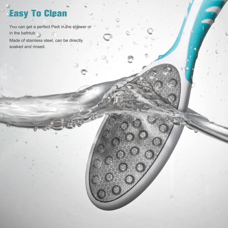 [Australia] - FVION Foot File Dead Hard Skin Remover – Pedicure Rasp Cracked Heels, Double Side Professional Callus Removal for Feet, Stainless Steel Foot Scraper for Feet Care 