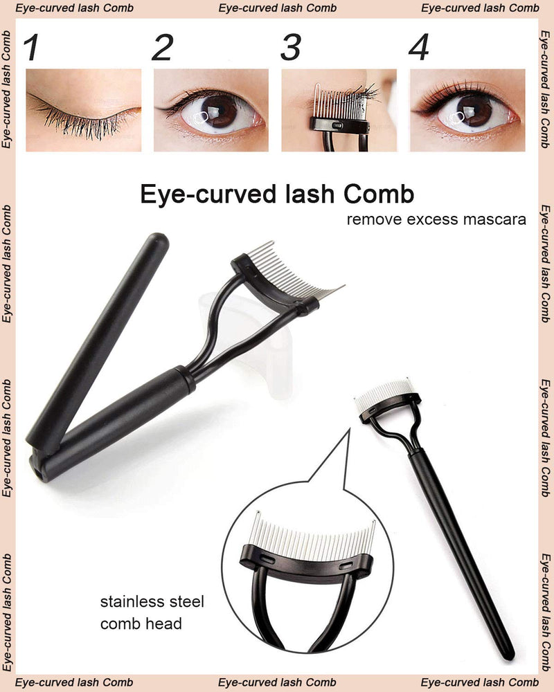 [Australia] - TPPICK Eyelash Curler Kit Metal Lash Curlers with Mascara Applicator Eyelashes Separator Comb & 6 Replacement Refill Pads (Rose Gold) Rose Gold 