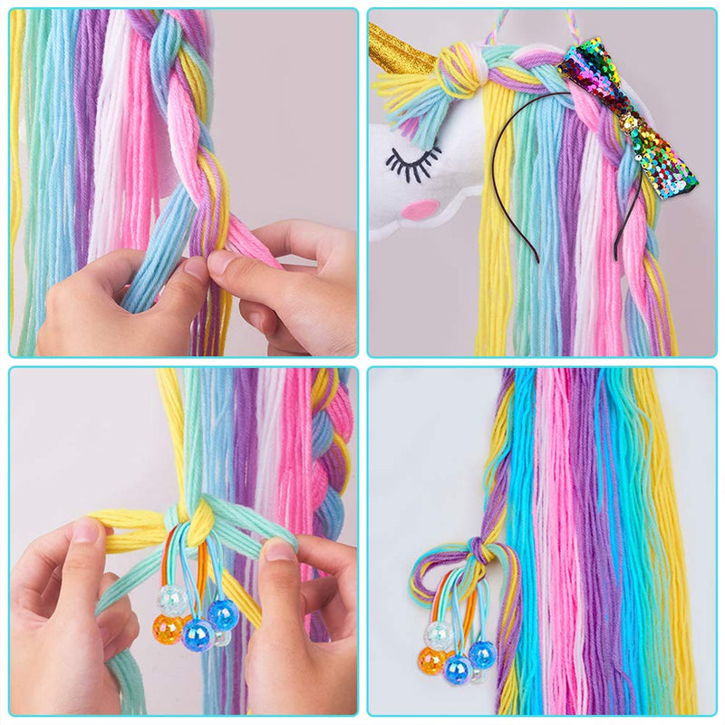 [Australia] - GORGECRAFT 1pc Unicorn Hair Bow Holder Colorful 35inch Long for Girls Wall Hanging Decor Baby Hair Clip Hanger Organizer 