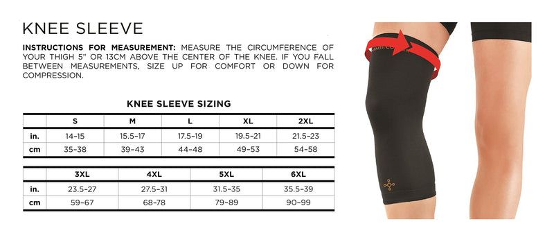 [Australia] - Tommie Copper Contoured Knee Sleeve, Black, XX-Large 