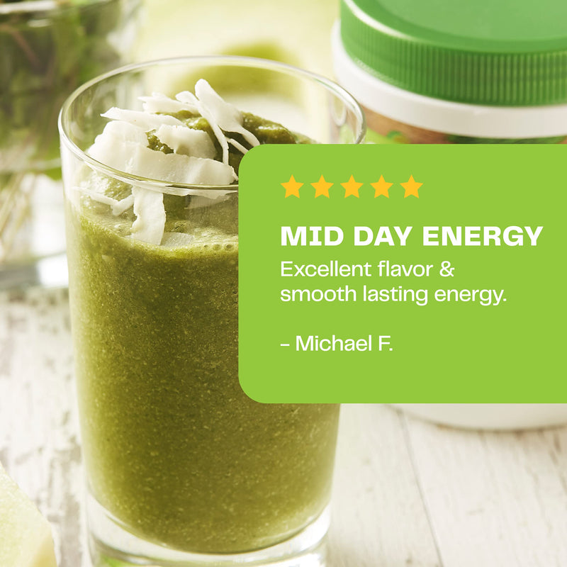 [Australia] - Amazing Grass Greens Blend Energy: Smoothie Mix, Super Greens Powder & Plant Based Caffeine with Matcha Green Tea & Beet Root Powder, Lemon Lime, 30 Servings (Packaging May Vary) 30 Servings (Pack of 1) 