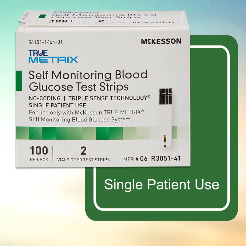 [Australia] - McKesson 06-R3051-41 True Metrix Self Monitoring Blood Glucose Test Strip, Box of 100 