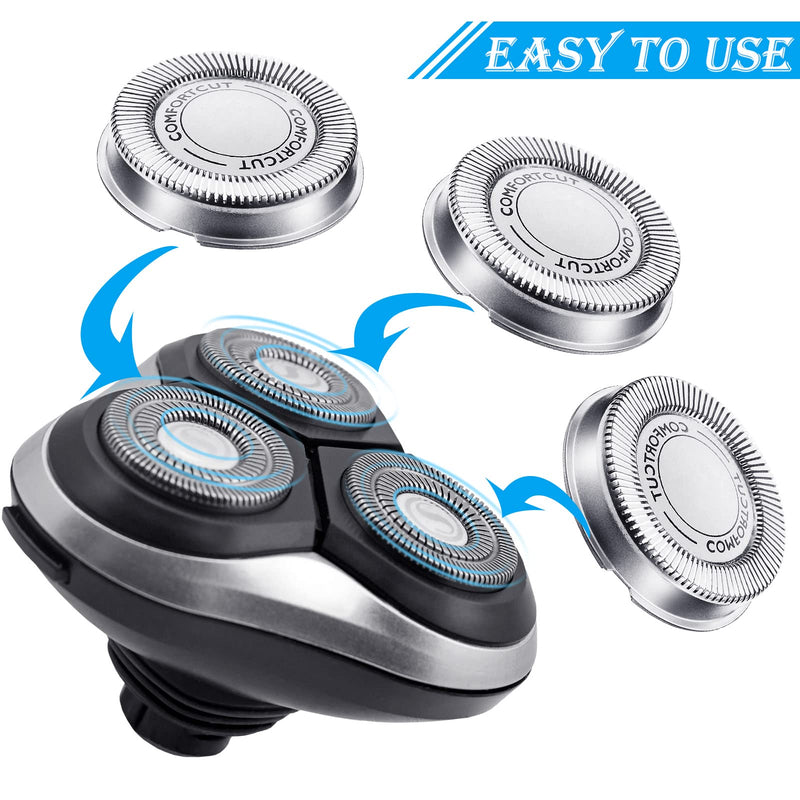 [Australia] - Mudder 6 Pcs SH30/50/50 Shaver Replacement Heads Compatible with Philips Electric Shaver Series 1000, 2000, 3000, 5000 and Model AT8xx/AT7xx/PT8xx/PT7xx Style with Pointed Blade, Non-Original 