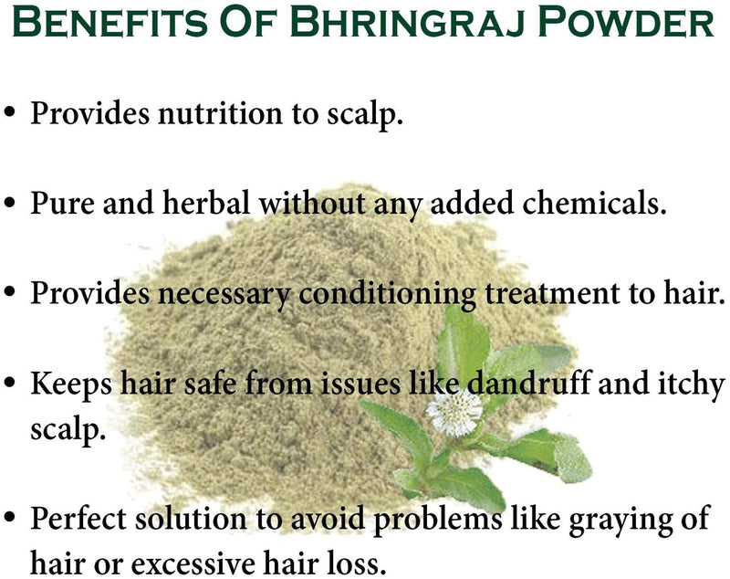 [Australia] - Herbs Botanica 100% Natural Bhringraj Powder | Pure Bhringaraj Eclipta Alba - Promotes Healthy Hair Growth (150 gm (0.33 lb) 5.3 Oz Bringraj Powder For Hair Growth Ayurvedic Powder 