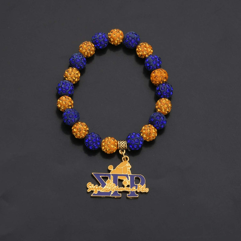 [Australia] - UJIMS Sigma Gamma Rho Sorority Paraphernalia Necklace SGRho Inspired Gift Earrings Greek Greece Sorority Gift for Her SGRho Inspired Bead Bracelet 