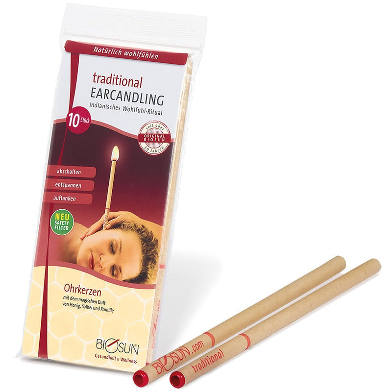 [Australia] - 5 Pairs (10) BIOSUN Indian Hopi Ear Candles for Blocked Ears Beeswax with Filter | Natural and Organic | Includes 2 Protective Discs 