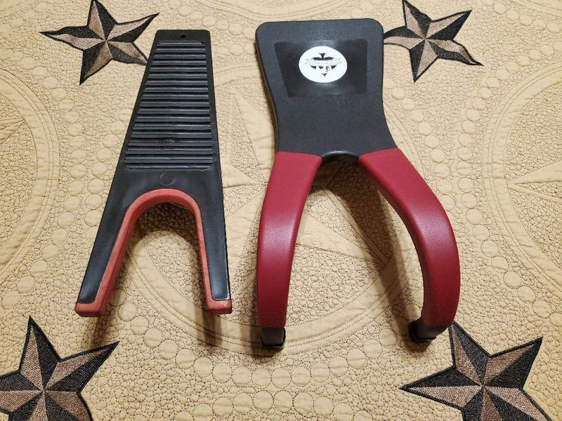 [Australia] - Black Jack Boot Jack Puller | Boot Remover | Shoe Jack Remover By Chuck's Woodbarn Black Leather 