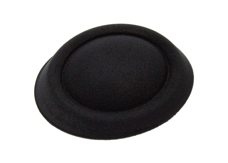 [Australia] - Oval Pillbox Stewardess Fascinator Hat Base 6 1/2" x 5 1/2" - Black 