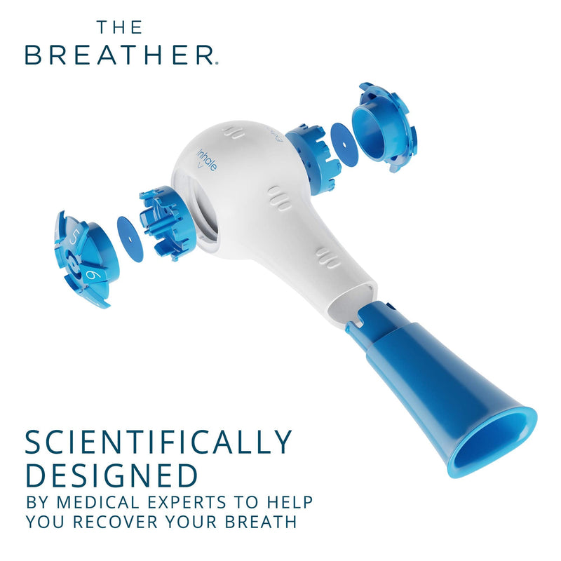 [Australia] - The Breather │ Natural Breathing Lung Recovery Exerciser Trainer for Drug-Free Respiratory Therapy │ Breathe Easier with Stronger Lungs │ FSA/HSA Eligible 