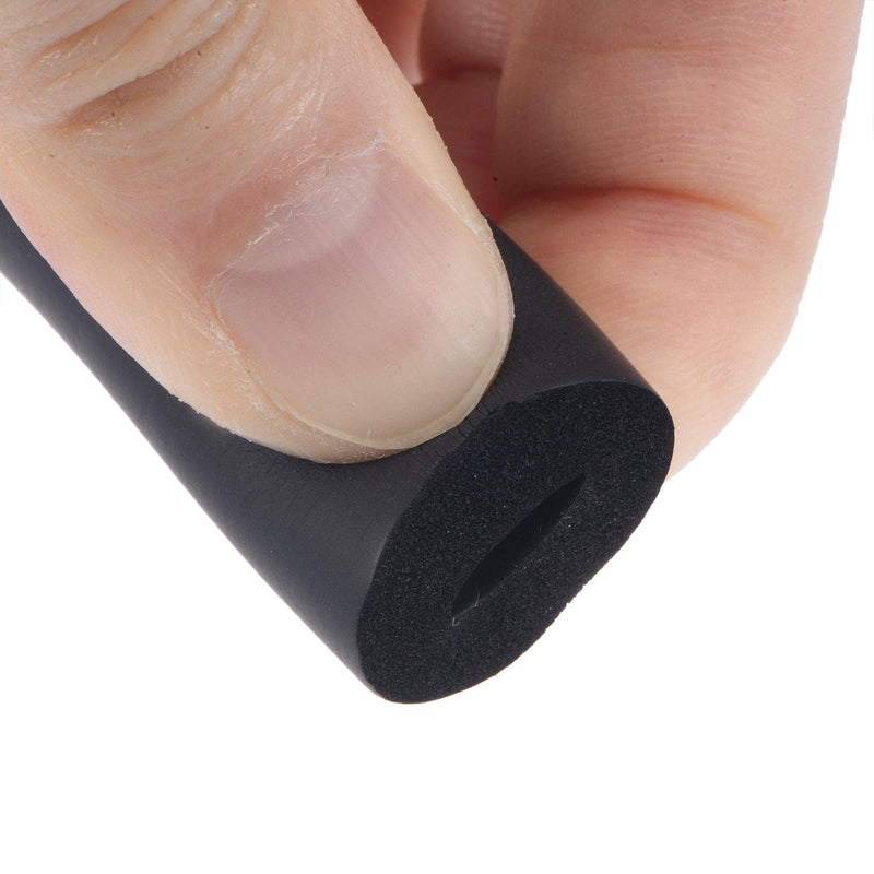 [Australia] - uxcell Foam Tubing for Handle Grip Support, Pipe Insulation, 6mm(1/4") ID 16mm OD 1m Length Black 6mm x 16mm 