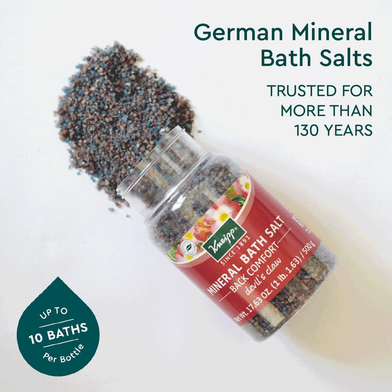 [Australia] - Kneipp Mineral Bath Salt Back Comfort Devils Claw, 17.63 oz 17.63 Ounce (Pack of 1) 