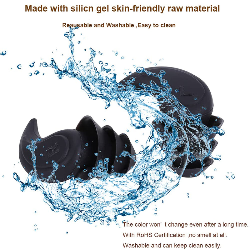 [Australia] - Silicone Ear Plugs for Sleeping Noise Reduction Ear Plugs Comfortable Silicone Ear Plug Sound Blocking Earplugs 1 Pair for Sleep Snoring Swimming Concert Musician Construction Shooting (Pink) Pink 