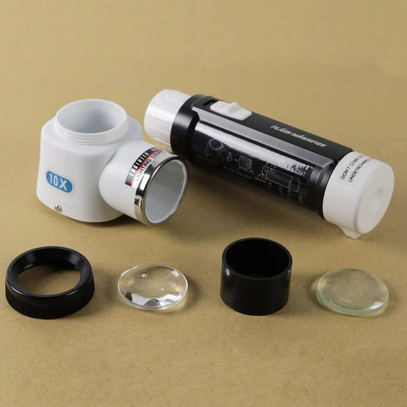 [Australia] - Engineer SL-71 LED Flashlight Loupe Magnifier with 10x Mounted Square Scale x10 - 30mm Lens 