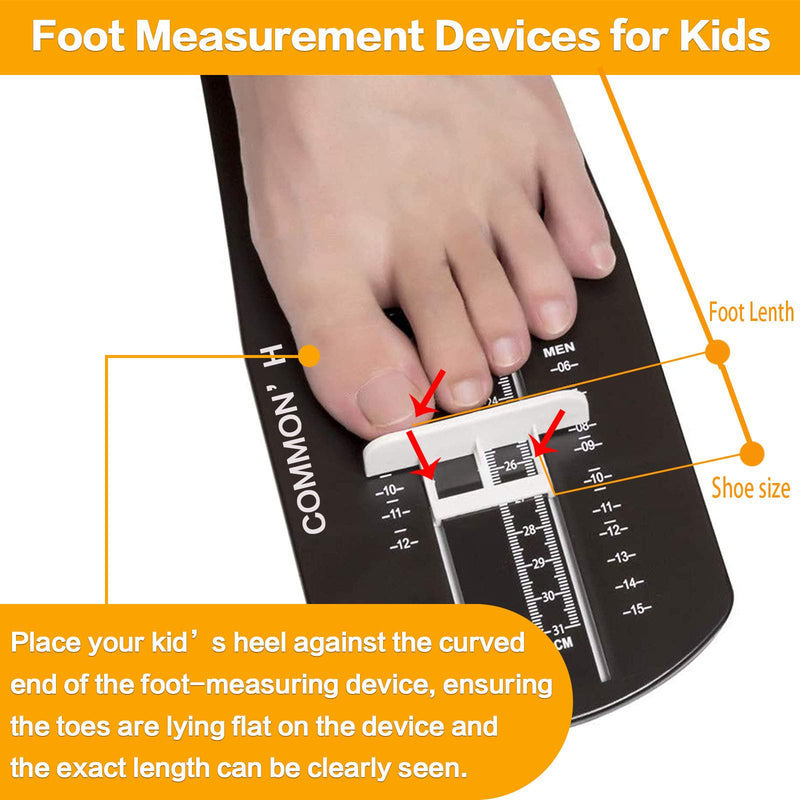 [Australia] - Shoe Sizer Foot Measurement Device Shoe Feet Measuring Ruler Sizer Buy Kids Shoes Online Black 