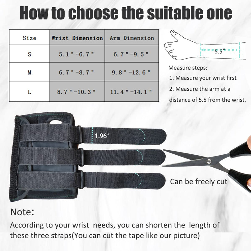 [Australia] - HKJD Carpal Tunnel Wrist Brace for Left and Right hand, Breathable Sleep Wrist Splint, Adjustable Hand Support Brace with Removable Metal Splint Relieve Wrist Pain,Tendonitis, Arthritis Medium 