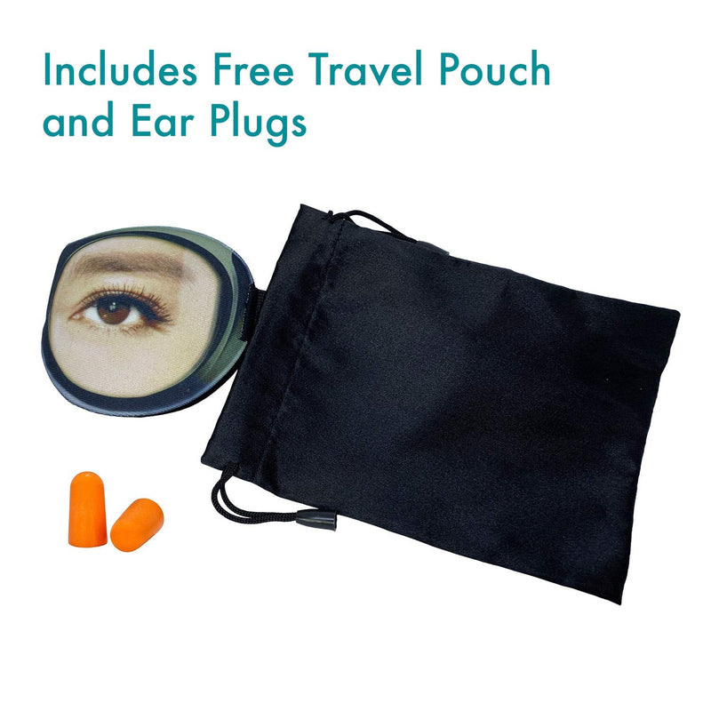 [Australia] - Eye Mask with Eyes Open by Okami - Funny Eye Mask, Blackout Sleep Mask, Travel Eye mask with Free Travel Pouch (Women's Eyes) Women's Eyes 