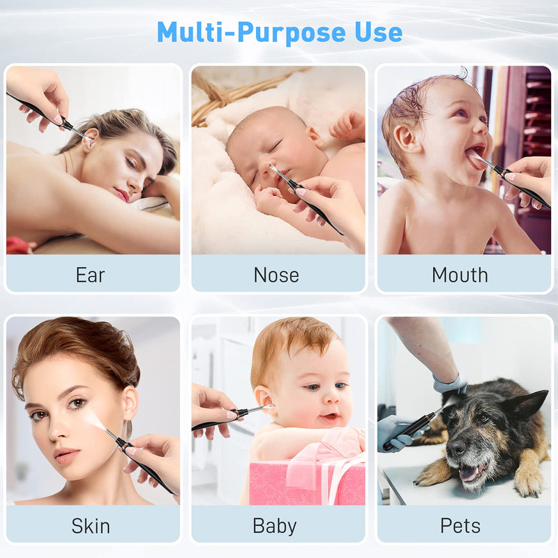 [Australia] - AWELOR Ear Wax Removal Ear Cleaner with Camera,1296P HD Endoscope Earwax Remover Tool with 6 LED Lights,Wireless Ear Otoscope Ear Cleaning Tool for iPhone, iPad & Android Smart Phones 