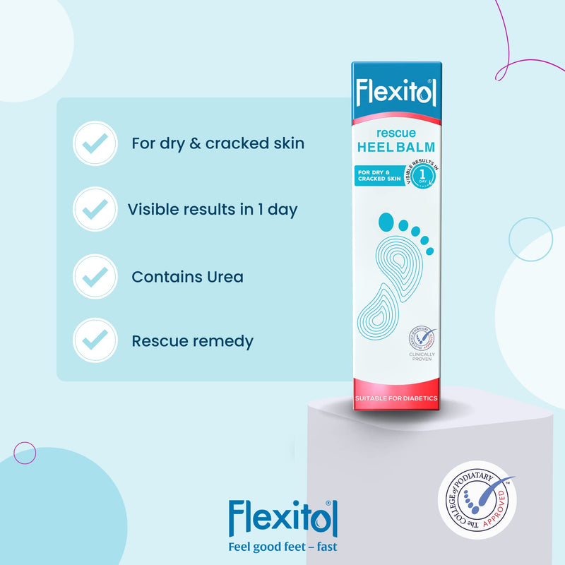 [Australia] - Flexitol Rescue Heel Balm for Dry and Cracked Feet, Intense Moisturisation, Suitable for Diabetics – 112 g 112 g (Pack of 1) 