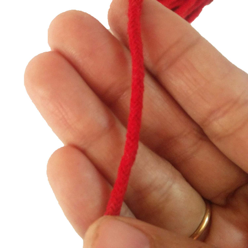 [Australia] - Red Cotton Thread Raksha Sutra Nazar Dhaga (Thick 1mm) Evil Eye String for Bracelets Protection Friendship Bracelet Anklet 