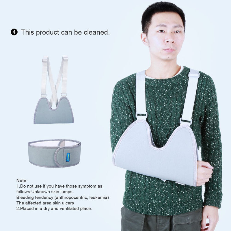 [Australia] - Arm Sling Shoulder Immobilizer Rotator Cuff Elbow Support Brace Adjustable Strap Medical Sling for Men and Women 