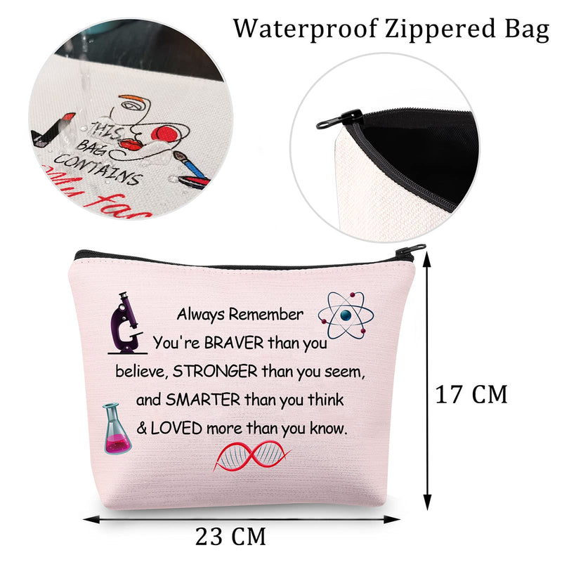 [Australia] - Science Gifts Makeup Bag Chemists Biologist Physicist Teacher Student Gifts Zipper Pouch Cosmetic Bag Travel Bag Toiletry Organizer Science Bag 