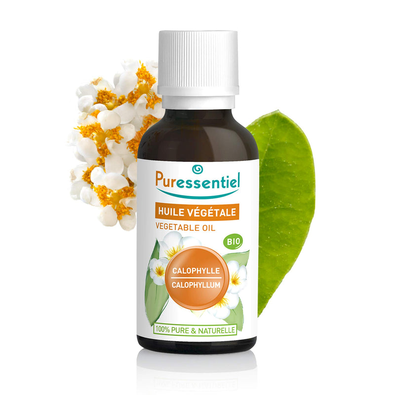 [Australia] - Puressentiel Organic Callophyllum Vegetable Oil, Benefits Hair and Skin - 100% Pure & Natural, Vegan - 1 fl oz 