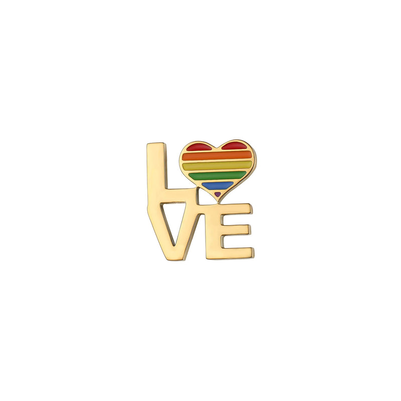 [Australia] - SUMFAN Gay Pride Pins-Pride LGBTQ Accessories Pin-Love is Love-Enamel Pins for Backpack Hat-Lapel Pins for Pride Festivals 2pcs 