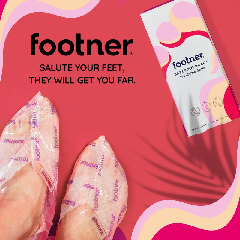[Australia] - Footner Exfoliating Foot Mask Socks - Foot Peel Mask for Hard Skin - Peeling Foot Mask for Smooth and Soft Feet - Foot Peel Socks to Remove Hard Skin in Single 60 Minute Treatment - For Baby Soft Feet 