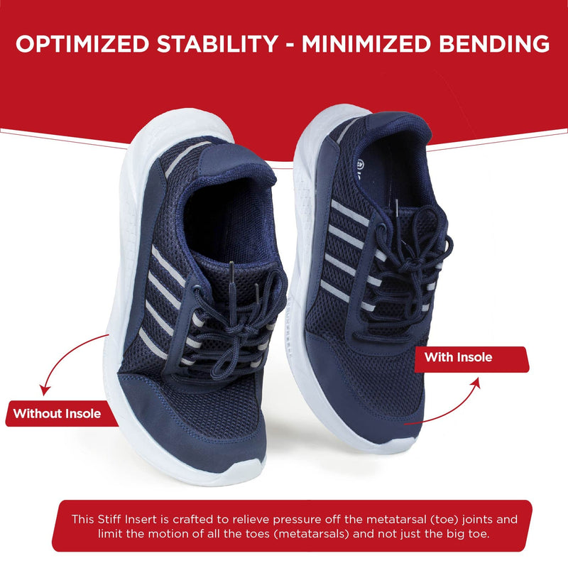 [Australia] - TEGA Carbon Fiber Insole (1 Pair) - for Turf Toe, Foot Fractures, Hallux Rigidus and Limitus - Rigid Shoe Insert for Sports, Hiking, Trekking, Basketball, Running - Alternative to Post Op Shoe 235 mm - Women's Size 8-8.5, Men's 7-7.5 