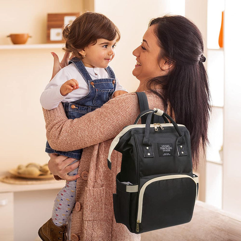 [Australia] - Vicloon Baby Changing Bag Backpack Multi-Function Nappy Changing Back Pack Waterproof Diaper Bag Maternity Bags Mum Dad Backpack 