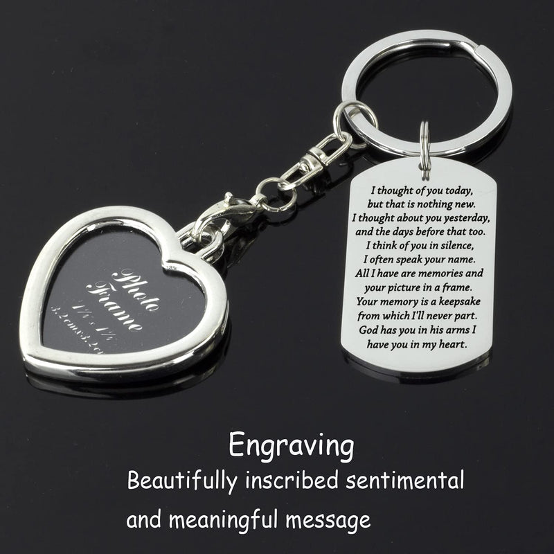 [Australia] - Hutimy Memorial Jewelry for Loss of Father Mother Dad in Heaven Gift for Daughter Son Lose Jewelry Sympathy Keychain 