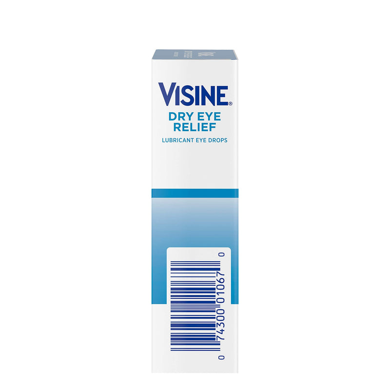 [Australia] - Visine Dry Eye Relief Lubricant Eye Drops with Polyethylene Glycol 400 to Moisturize and Soothe Irritated, Gritty and Dry Eyes, Designed to Work Like Real Tears, 0.5 fl. oz 0.5 Fl Oz (Pack of 1) 