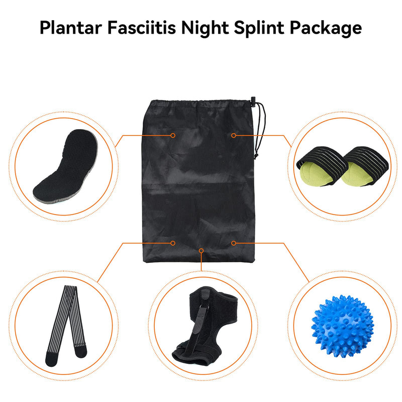 [Australia] - Plantar Fasciitis Night Splint;Plantar Fasciitis Relief Brace;Achilles Tendonitis Support,Foot Drop, black 