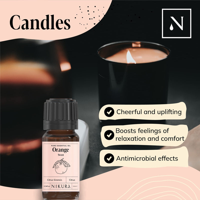 [Australia] - Nikura Citrus Selection Essential Oil Set - 5 x 10ml- 100% Pure Aromatherapy Oils - Bergamot Oil, Lemon Oil, Lime Oil, Tangerine Oil, Sweet Orange Oil 