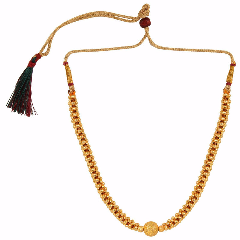 [Australia] - Efulgenz Indian Jewelry Bollywood Combo of Ethnic Gold Plated Mangalsutra and Necklace for Women 