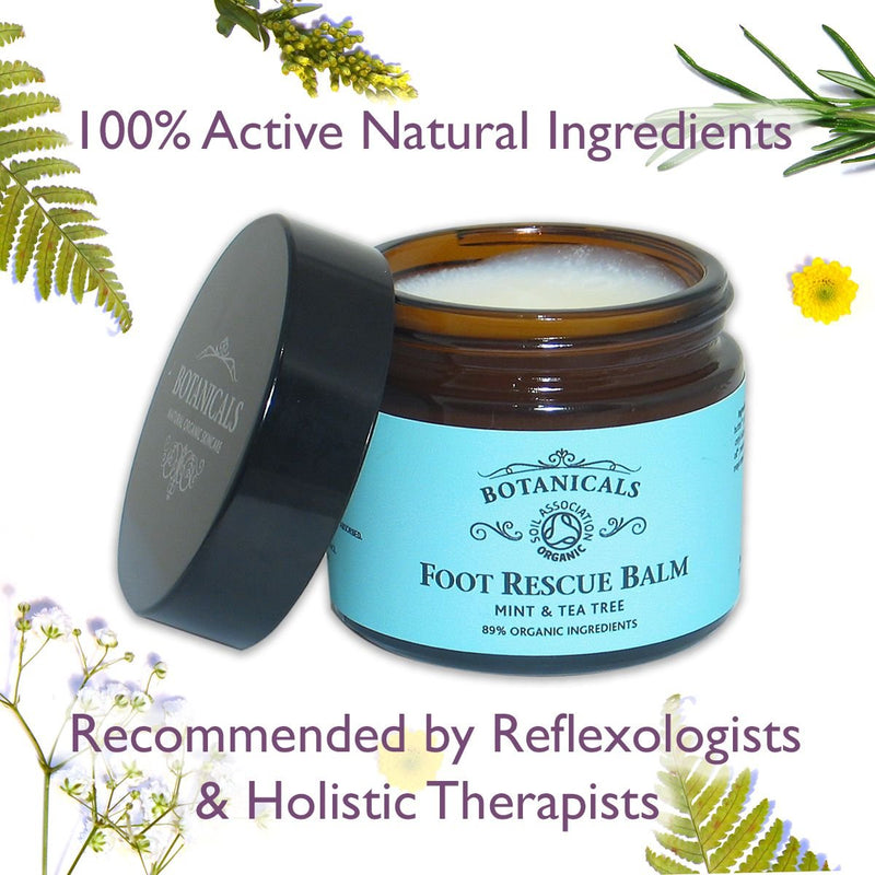 [Australia] - Foot Rescue Balm for Cracked Heels, Very Dry Skin Cream for Athletes, Diabetics, Mint & Tea Tree 60g 60 g (Pack of 1) 