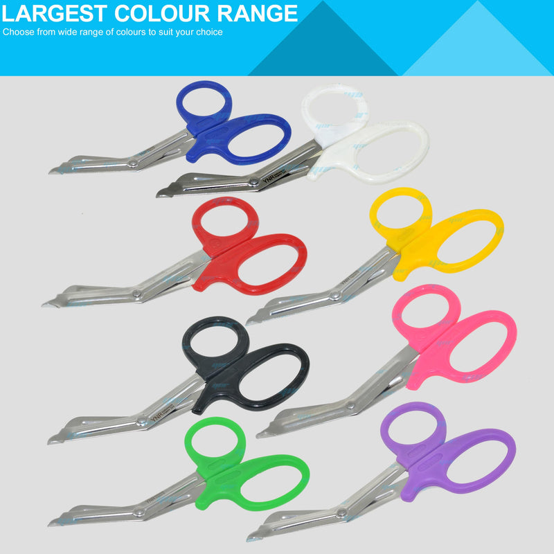 [Australia] - YNR Paramedic Vet EMT EMS Trauma Shears Nurses Utility Bandage Fire Rescue First Aid Medical Scissors Full Black CE (Full Black, 7.5") 