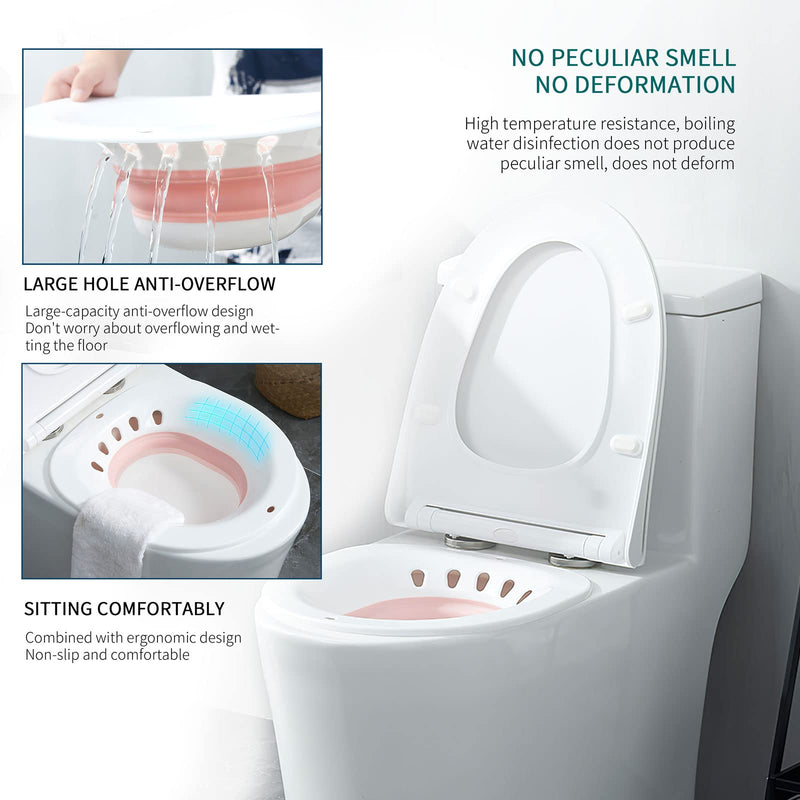 [Australia] - Leetye Mei Premium Bathtub, Suitable for Hemorrhoid Treatment, Postpartum Care, Toilet Seat with Flusher, Suitable for Inflammation Treatment (Green) Green 