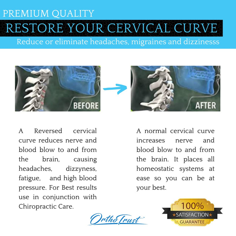 [Australia] - Cervical Traction Wedge Pillow - Neck Shoulder Scapula Relaxer - Gentle Spinal Correction - Posture, Occiput Release, Headaches & Migraines 