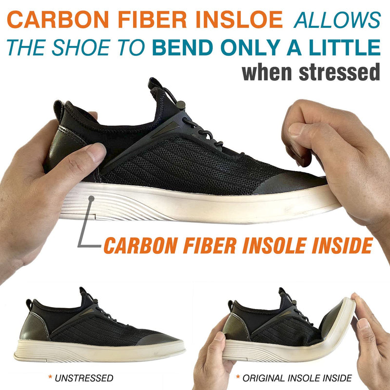 [Australia] - Carbon Fiber Insole, Rigid Insert for Foot Arthritis, Mortons Toe, Turf Toe, Hallux Limitus, Hallux Rigidus, 1 Piece 27.5cm(Fit Women's Size 12, Men's 11) 27.5cm,Fit Women's Size 12, Men's 11 
