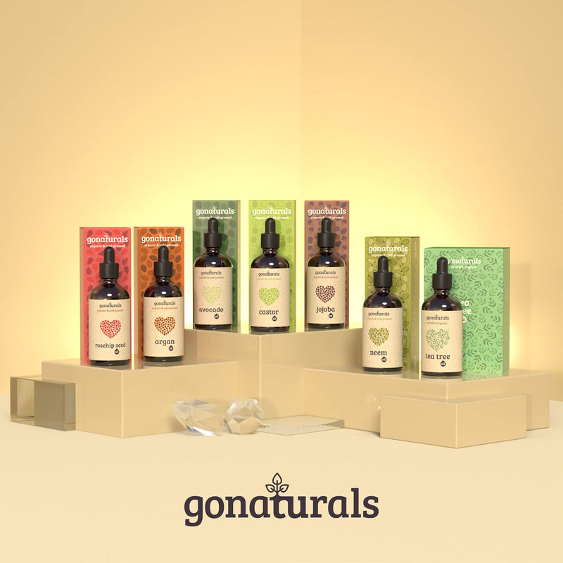 [Australia] - GONATURALS Organic Jojoba Oil for Skin & Hair Care - A Skin Care Face Oil & Organic Hair Oil Serving as A Face Moisturiser & Body Moisturiser - A Pure Jojoba Oil Organic Cold Pressed Formula, 50ml 
