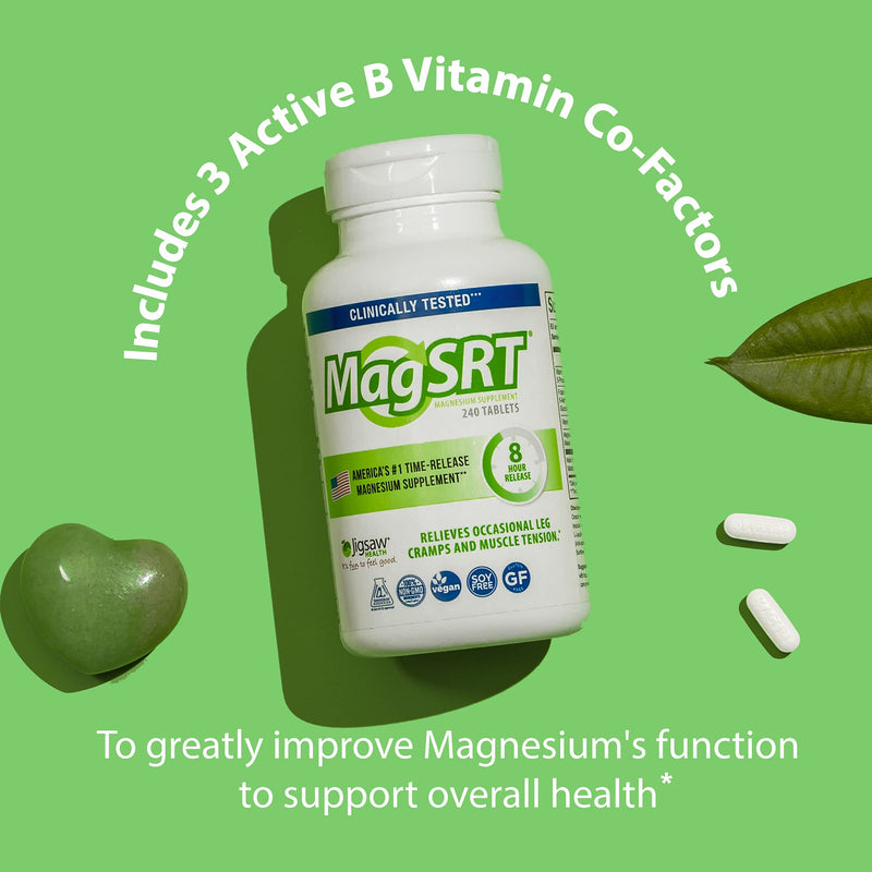 [Australia] - Jigsaw Health MAG SRT Magnesium Supplement (Mag SRT, 240 Count) 240 Count (Pack of 1) 