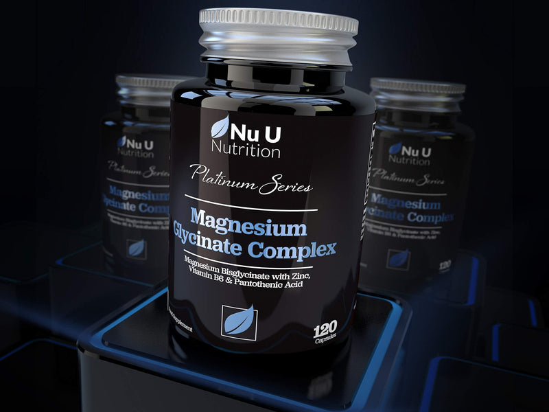 [Australia] - Magnesium Glycinate with Vitamin B6, Zinc and Pantothenic Acid - 250mg Elemental Magnesium from Chelated Magnesium - 120 Magnesium Bisglycinate Capsules - Vegan & Vegetarian 