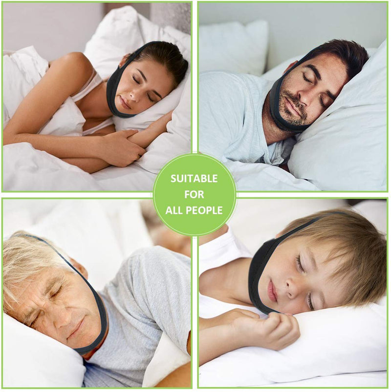 [Australia] - Healthing Anti Snoring Chin Strap for CPAP Users-Anti Snoring Devices,Sleeping Snoring Solution,Anti-Dry Mouth Chin Strap,Adjustable & Breathable Stop Snoring Mouth Breather for Men Women 