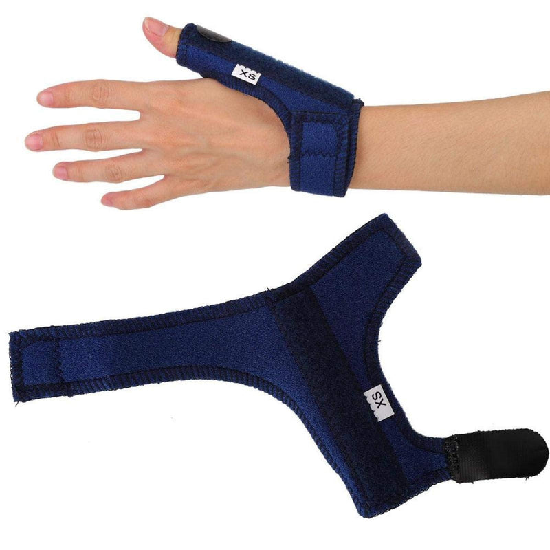 [Australia] - Weohoviy Thumb Brace, Trigger Finger Splint for Kids, Support Brace Straightening Broken Fingers, Injuries, Arthritis, Finger(XS), blue, X-Small 